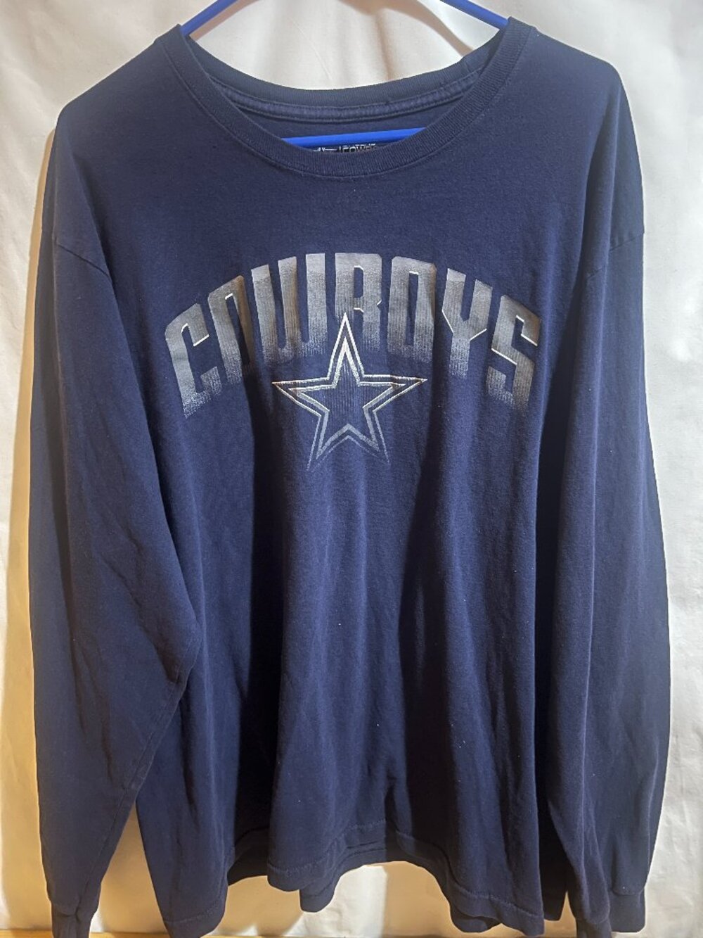 NFL Dallas Cowboys Blue Long Sleeve Shirt Men's Size XL Used Good Condition $30